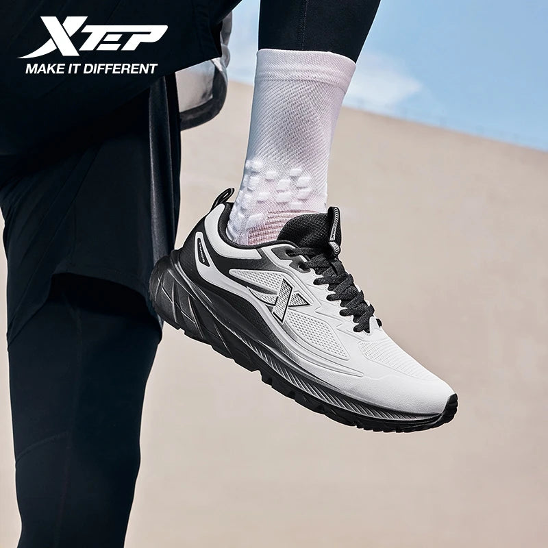 Xtep Herren-Laufschuhe – leicht, atmungsaktiv, stoßdämpfend, strapazierfähig, langlebig, gepolstert – Sneaker 875419110002