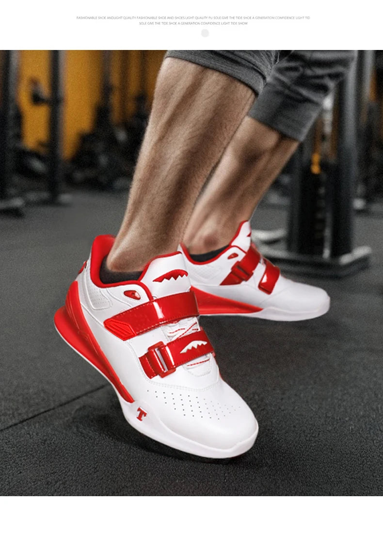 Professional Weightlifting Shoes Comfortable Indoor Squat Training Shoes Durable Anti Slip Weightlifting Hard Pull Sports Shoes