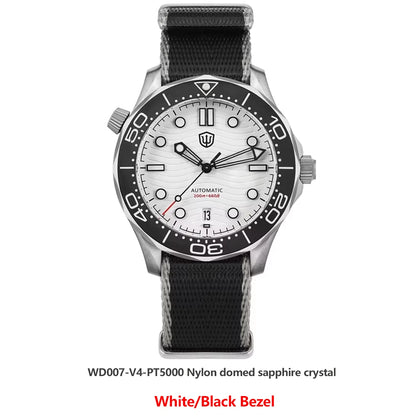 Watchdives WD007 V4 Titanium NTTD Dive Watch PT5000 Automatic Movement Sapphire Super Luminous Domed Crystal 42mm Men Watches