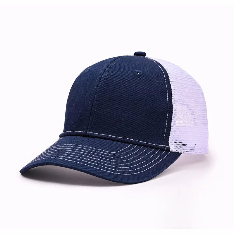 Sunshade soft top Richardson truck driver hat slightly curved baseball cap color blocked flat edge duckbill hat