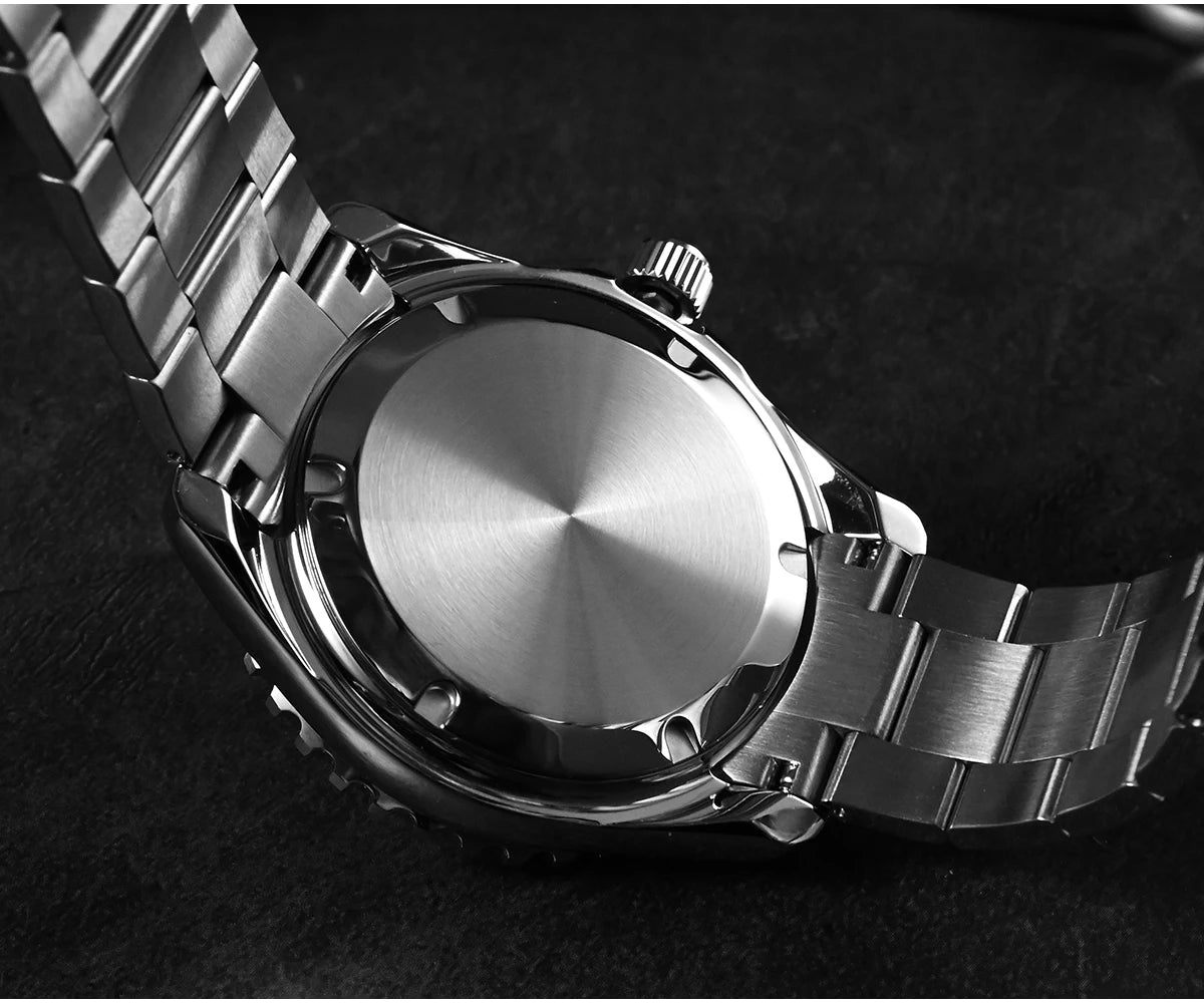 San Martin New 40-44mm Luxury Men's Diver Watch, Classic High Quality NH35 YN55 Automatic Mechanical, Sapphire, BGW-X1, 20Bar