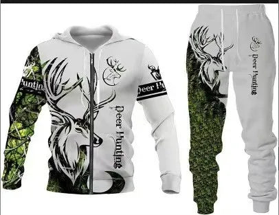 New 3D printed long sleeved hooded sweatshirt set for spring and autumn men's sportswear zipper sweatshirt, Produit gaming premium Fraquane, équipement gamer