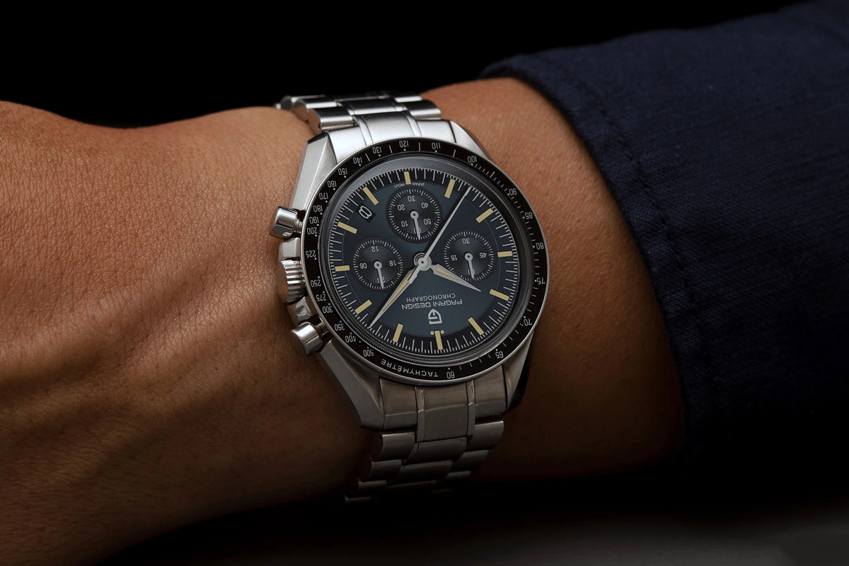 PAGANI DESIGN Nouvelle CK2988 Moon Watches Montre rétro de luxe à quartz pour homme Verre saphir Chronographe de vitesse Montre-bracelet pour homme
