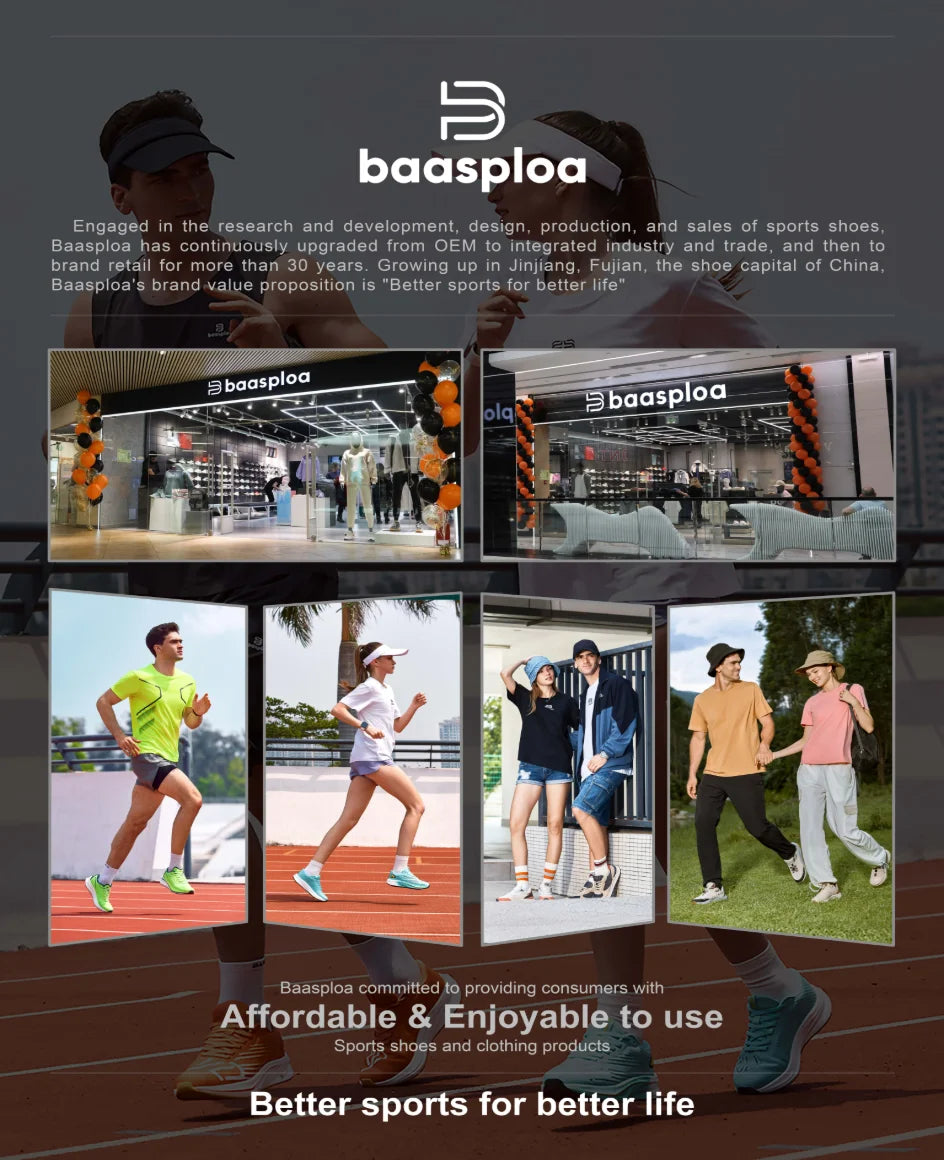 Baasploa Leichte Laufschuhe für Herren – Bequeme Designer-Mesh-Freizeitsneaker für Herren mit Schnürung – Outdoor-Sport- und Tennisschuhe für Herren