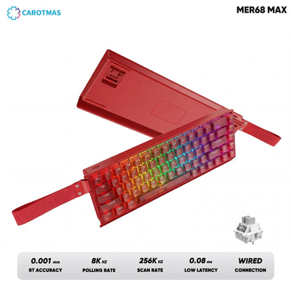 IROK Carotmas Mercury68 Mercury 68 Mercury68 Pro Mercury68 Max RT 0.001mm 8K Teclado mecánico magnético gaming con cable para gamers