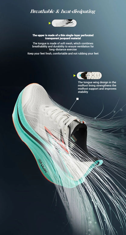 361 Degrees Flame 4.0 MIX Herren-Laufschuhe mit Carbonplatte, für Wettkämpfe und Marathon, stabiler Rückprall, verschleißfest, Herren-Sneaker 672512204