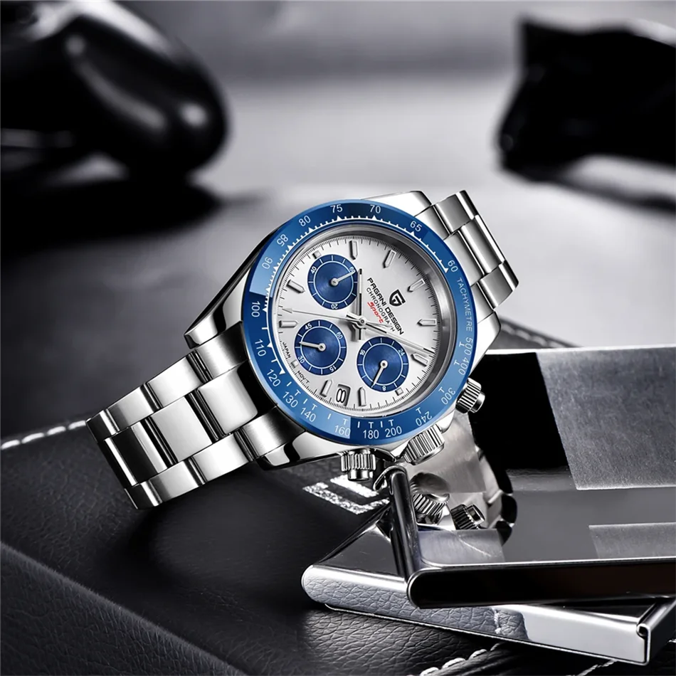 Novo PAGANI DESIGN PD1644 Relógio de Luxo para Homem em Quartzo com Data Automática, Cronógrafo Desportivo de Pulso, Impermeável 100m, Presente para Homem