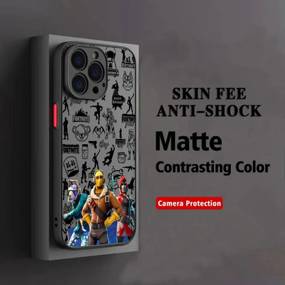 Hot Game F-Fortnites Phone Case For Oppo A6 A5 A5x A59 A98 A38 A58 A78 A76 A57 A17 A55 A94 A74 A54 A16K A16 Pro 5G Matte Cover