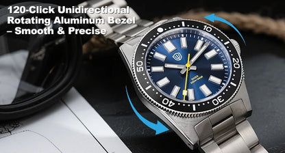 Watchdives Wd1965 V2 Fashion Quartz Wristwatches Vh31 Sapphire Man Watches Luxury Stainless Steel 200M Waterproof Diver Watch
