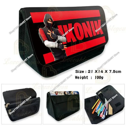 Fortnited Student Pencilcase Large Capacity Pencil Case Kids Toys Pen Bag School Supplies Stationery Pouch Boys Game Gifts