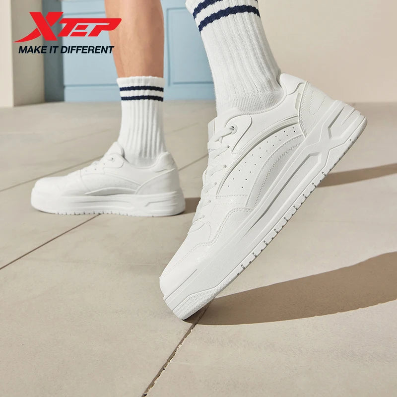 Xtep Skateboard-Schuhe – Leichte Sommersportschuhe mit dicker Sohle, Low-Top-Sneaker im modischen Street-Style 875319310016