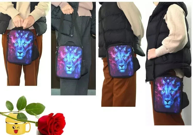 New Game FortniteS Child Insulated Large Capacity Bag for Boy and Girl Student Outdoor Picnic Resuable Thermal Cooler Lunch Box