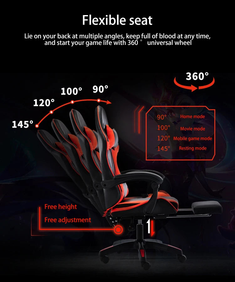 Computer Chair Can Lie Office Chair Anchor Gaming Chair