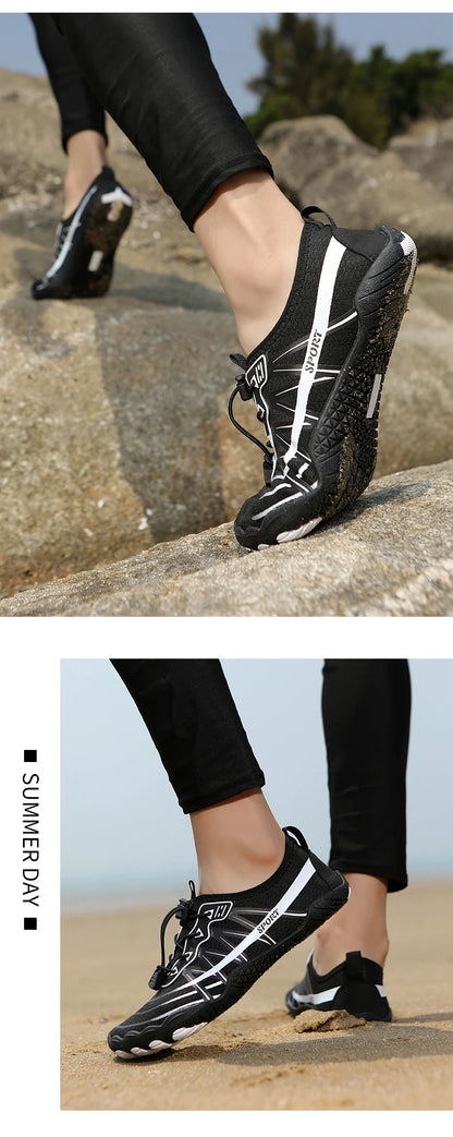 2025 New Water Shoes Barefoot Beach Sports Shoes High-quality Non-slip Swimming Shoes Five-finger Casual Sports Shoes Unisex