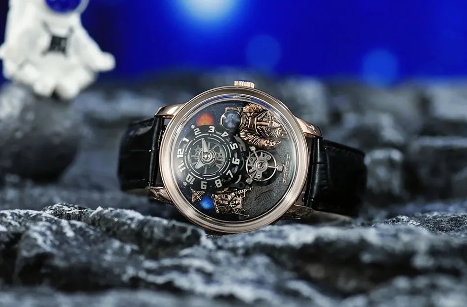 2025 PINDU Design Men Wristwatches Top Brand Luxury Robot Astronaut Space Series Watch Men Sapphire Luminous Waterproof Watches
