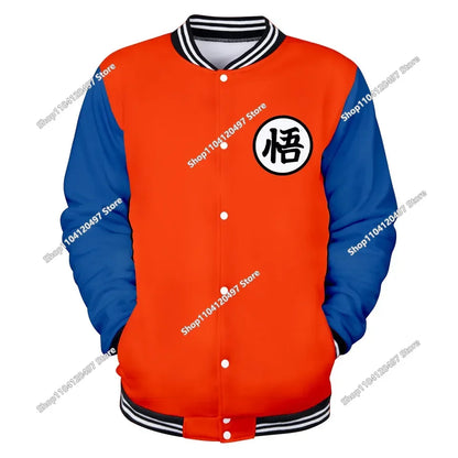 Dragon Ball Streetwear Baseball Uniform for Men Women Son Goku Adults Costumes Jackets Spring Fall Coat Cardigan Sweatshirt Gift