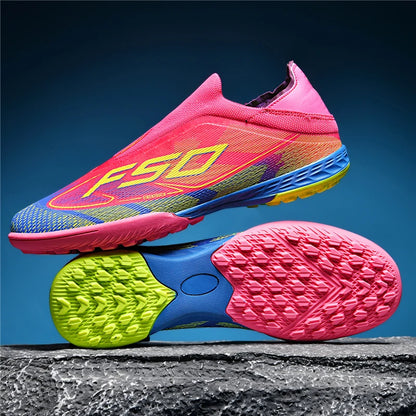New Men's Soccer Shoes Grass Adult Non-Slip Football Boots Ultralight Sport Indoor Cleats Non Slip Fg Turf Futsal Comfortable