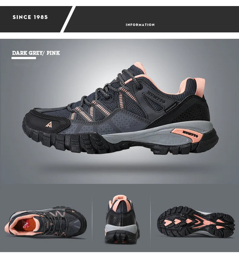 HUMTTO planinarske cipele za žene, otporne na habanje, ženske sportske cipele za vanjske aktivnosti, tenisice na vezanje za penjanje i trekking, model 110609B