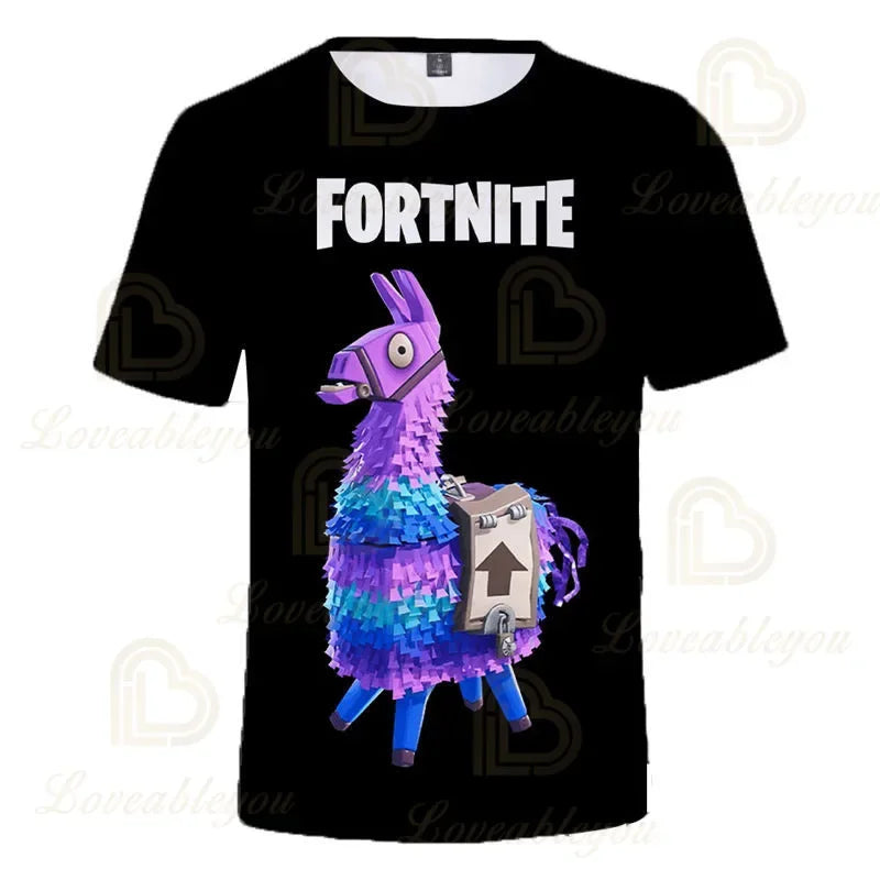 Fortnite Victory Kinderbekleidung für Jungen und Mädchen, Battle Royale 3D-Sweatshirt, Oberteile für Jungen und Mädchen, Kinder-T-Shirt, Hero-Teen-Tops