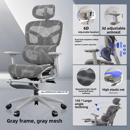 UVR Ergonomic Office Chair Adjustable Reclining Executive Chair with Armrests, Lumbar Support, Swivel Lift Gaming Chair for Home & Workspace