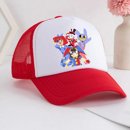 Casquette de baseball « The Amazing Digital Circus » pour adulte, imprimé anime, style athleisure estival pour étudiants, ajustable, chapeau de soleil mignon, cadeau