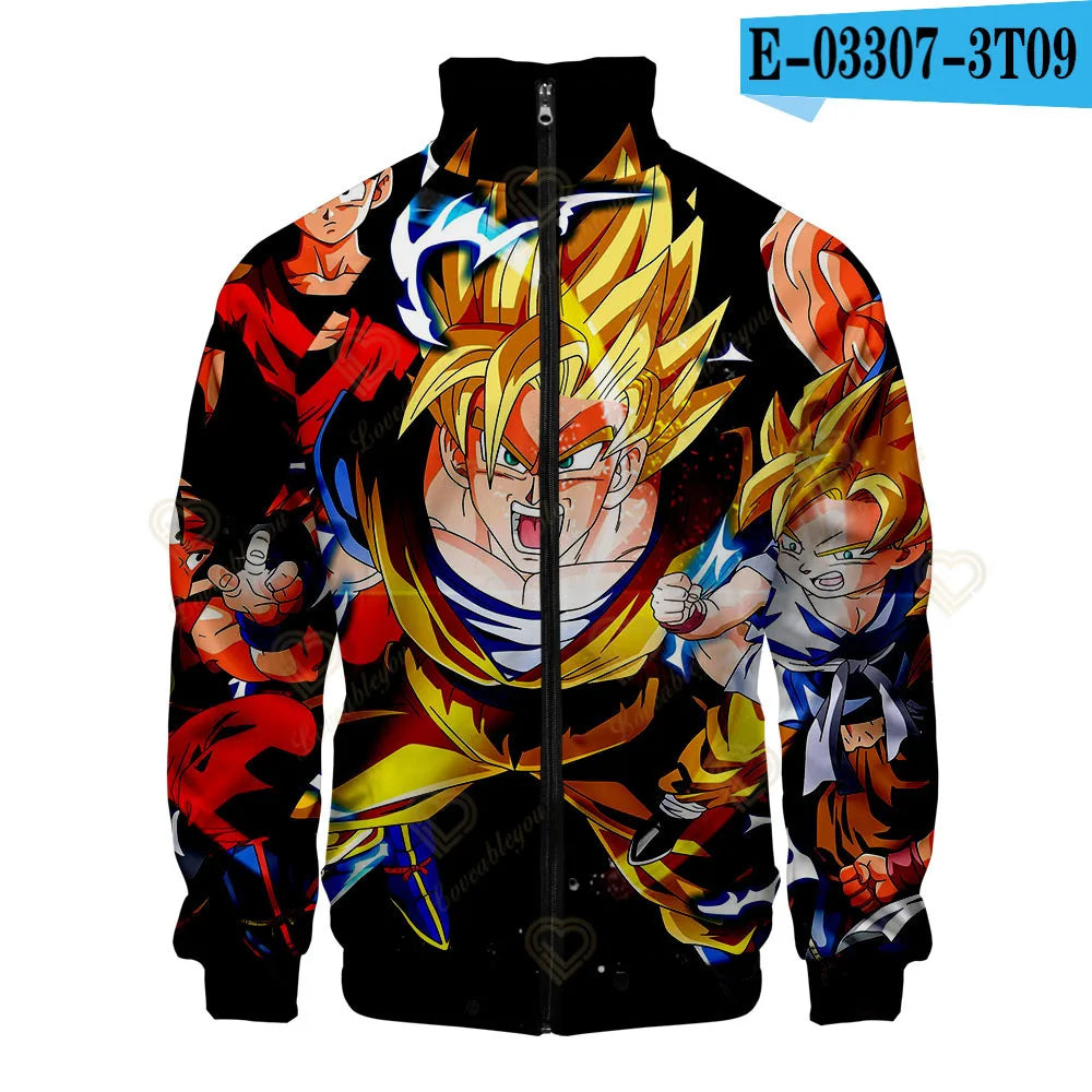 Dragon Ball 3D Print Zipper Hoodie Cool Fashion Men/Women/Kids Long Sleeve Hoodies Sweatshirt Casual Cosplay Jacket Clothes