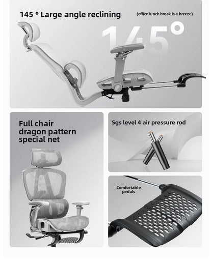 Portable Minimalist Ergonomic Chair 10D Armrest Computer Chair Office Chair Study Chair Gaming Chair Gravitysturdy and durable