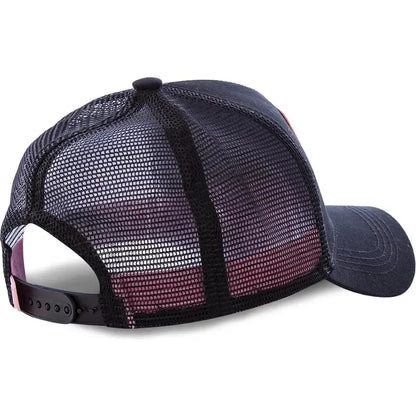 Dragon Ball Son Goku-Kappe, Sommer-Reisekappe mit Schirm, Herren-Kappe mit Stickerei, im Hip-Hop-Stil, Sonnenvisier, verstellbare Trucker-Kappe aus Netzstoff