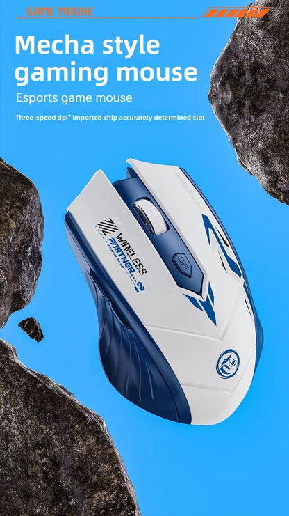 Wireless Gaming Mouse Bluetooth 5.4 Dual-Mode 2.4G Wireless Mouse Rechargeable 1600DPI Ergonomic Gamer Mice For PC Office Laptop