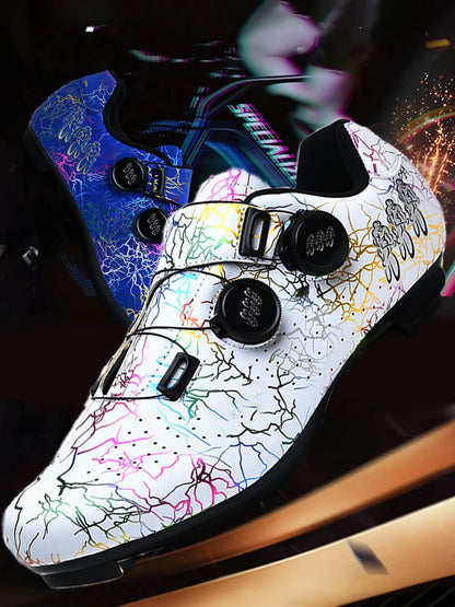 Scarpe da ciclismo professionali per bici da strada da uomo da gara con chiusura automatica, scarpe da ciclismo da donna con tacchetti SPD