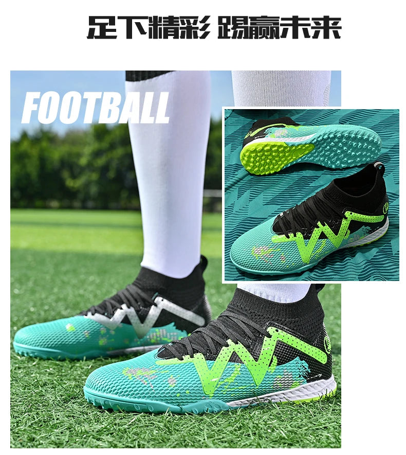 Scarpe da calcio TF da uomo, professionali e confortevoli, di alta qualità, scarpe da calcetto da uomo per adulti, casual e ultraleggere