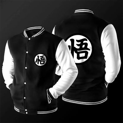 Dragon Ball Goku Kanji Symbol Men Zipper Hoodie Cartoon Japan Anime Women Sweatshirt 2025 New Fashion Children Jackets Coat, produit gaming premium Fraquane