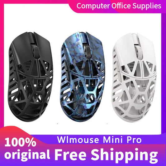 Wlmouse Mini Pro Professional Mouse Lightweight magnesium alloy three mode wireless game mouse 8K return rate PAW3950 DPI30000