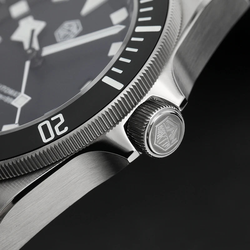 San Martin SN0121TD Titanium Diving Watch ST2130 Automatic Movement Watches Grade5 Titanium 120 Click Waterproof 300m Wristwatch