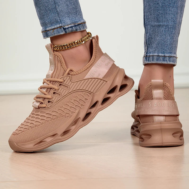 Zapatillas deportivas de moda para mujer, zapatillas con plataforma, zapatos planos de primavera-invierno, zapatillas de running para mujer, tallas grandes, 43