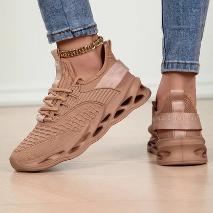 Zapatillas deportivas de moda para mujer, zapatillas con plataforma, zapatos planos de primavera-invierno, zapatillas de running para mujer, tallas grandes, 43