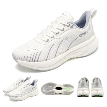 ONEMIX Scarpe da corsa da strada bianche da uomo Scarpe sportive da esterno con cuscinetto d'aria Scarpe da ginnastica da uomo Scarpe da jogging estive Calzature da donna