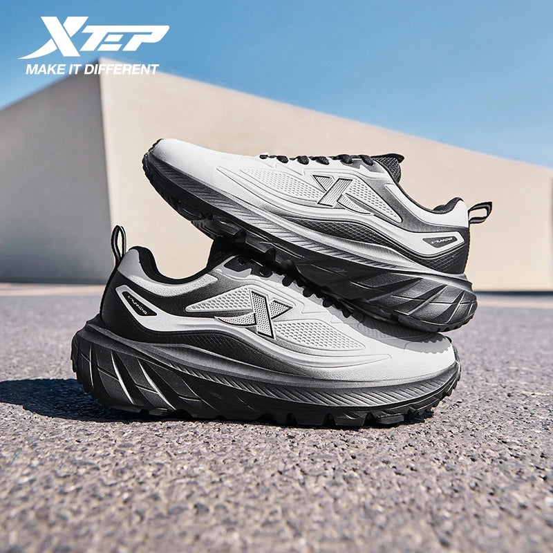 Xtep Herren-Laufschuhe – leicht, atmungsaktiv, stoßdämpfend, strapazierfähig, langlebig, gepolstert – Sneaker 875419110002