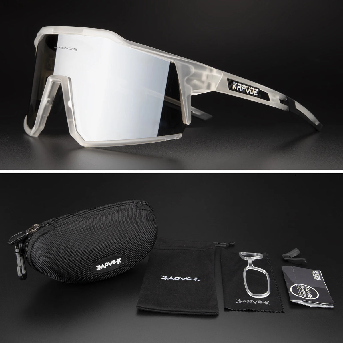 Kapvoe Sports Driving bike Cycling Glasses running climbing Sunglasses Outdoor for Men Woman Bicycle Cycling UV400 Goggles hot