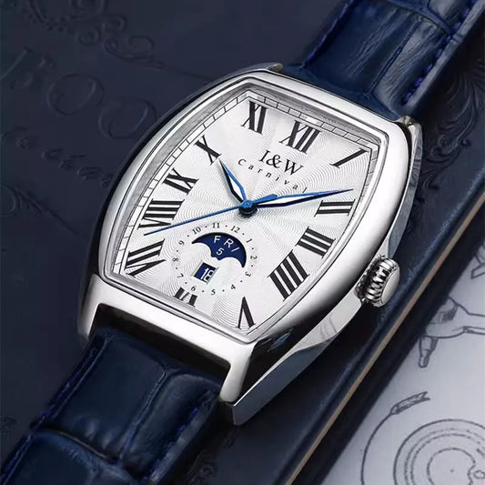 CARNIVAL I&W Mechanical Business Watches for Men Brand Luxury Automatic MIYOTA Movement Wristwatches Waterproof Man Reloj Hombre