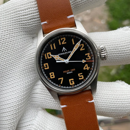 STEELFLIER Official SF740V New Quartz Pilot Series Swiss C3 Luminous 200M Waterproof VH31 Movement Men's Fashion Business Watch