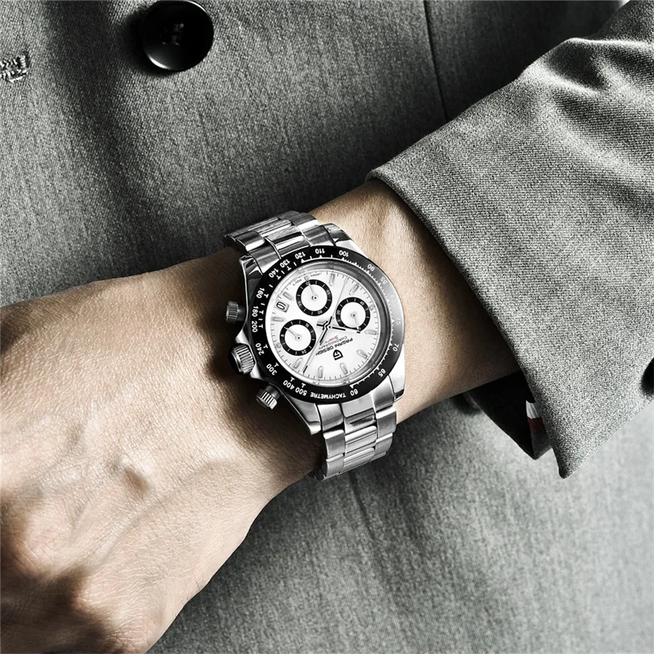 Novo PAGANI DESIGN PD1644 Relógio de Luxo para Homem em Quartzo com Data Automática, Cronógrafo Desportivo de Pulso, Impermeável 100m, Presente para Homem