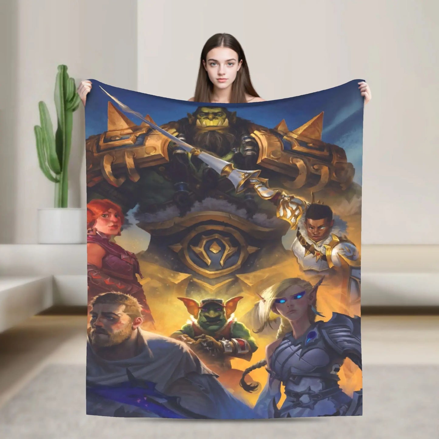 WOW World of Warcraft deke, kvalitetni mekani prekrivači za posteljinu, zimski dječji pokrivač za spavaću sobu, originalni prekrivač za krevet