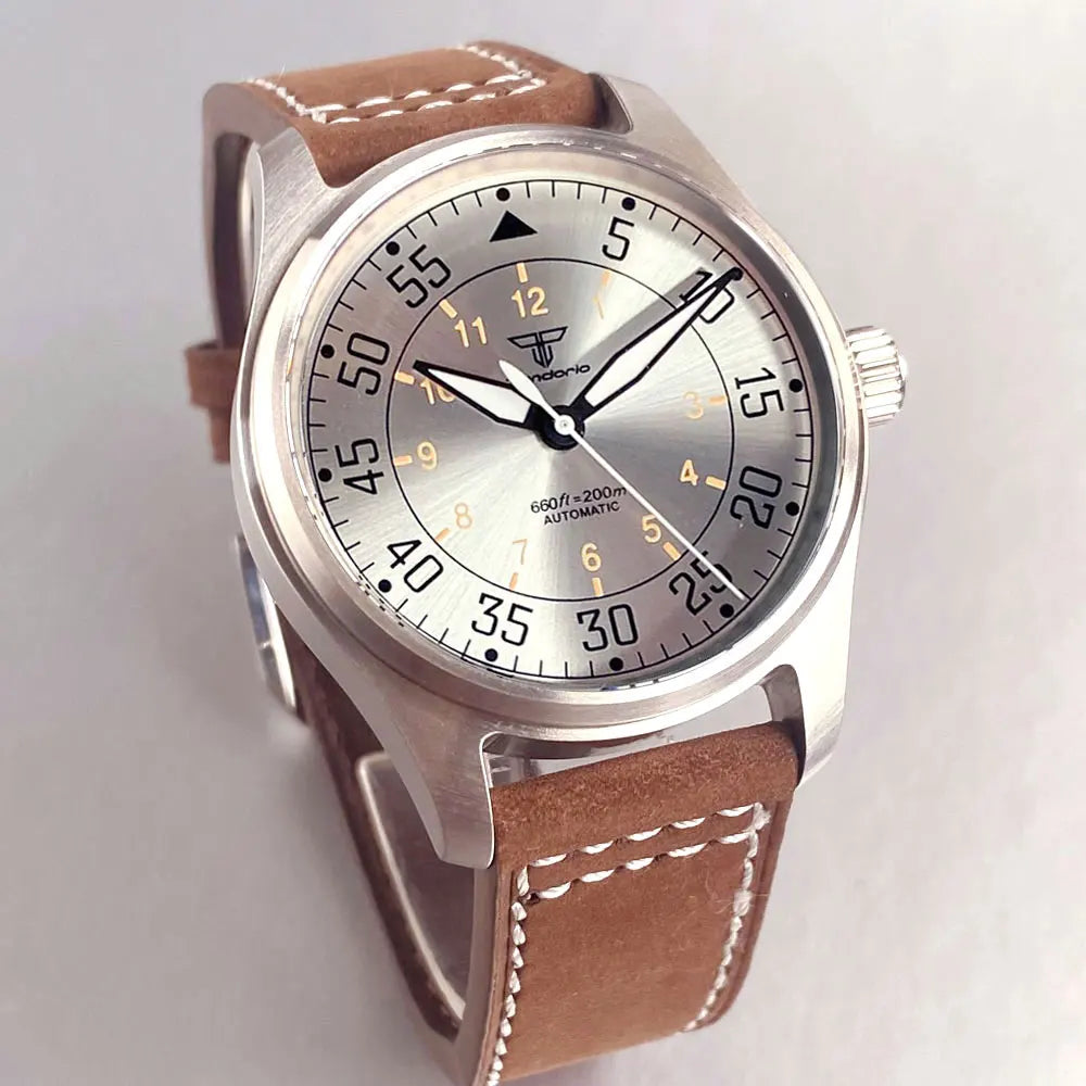39mm Pilot Aviator Diving Watches Miyota8215 Automatic Mechanical Watch for Men 20BAR Waterproof Sapphire Crystal 316L Steel