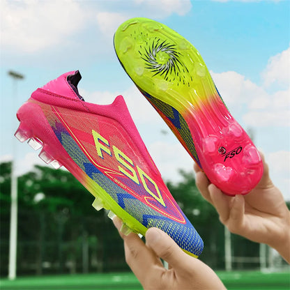 New Men's Football Boots Ultralight Sport Indoor Cleats Soccer Shoes Grass Adult Non-Slip Non Slip Fg Turf Futsal Comfortable