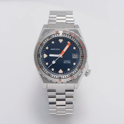 SEESTERN SUB600T Mens Diver Watch Automatic NH35 Movement Ceramic Bezel Lume Mechanical Wristwatches Sapphire Waterproof V3