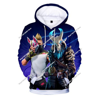 2025 3D New Children's Anime Fortnite Printed Sweater Series Pullover Generation Tide Brand Hoodie Gift
