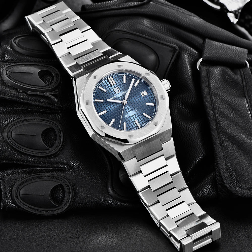 PAGANI DESIGN MIYOTA 8215 Men Automatic Mechanical Watches 40MM Sapphire Stainless Steel Waterproof Luminous Wrist Watch