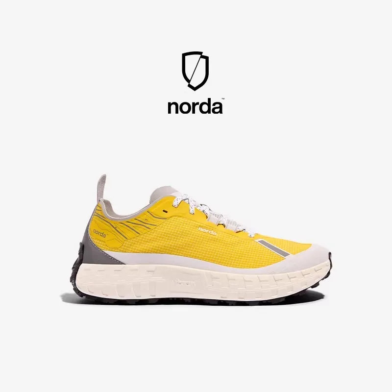 Zapatillas de running todoterreno de corte bajo para hombre Norda 001: transpirables, para actividades al aire libre, ligeras y resistentes al desgaste.