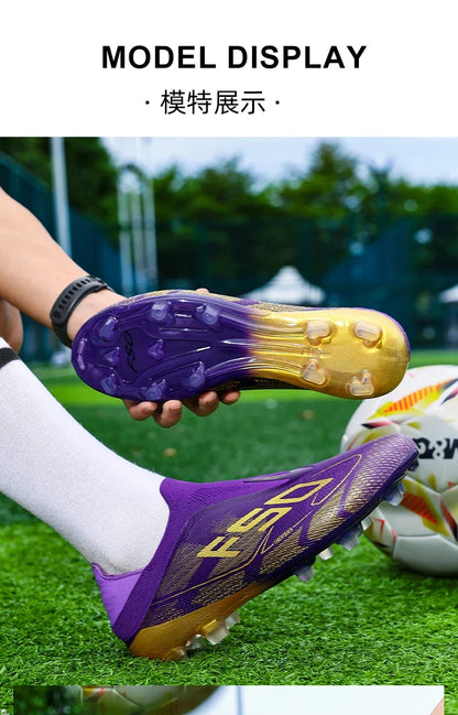 Fodboldstøvler til mænd – Fodboldsko i høj kvalitet – Sneakers – Til kampe – Indendørs – Skridsikre – Græsstøvler – Højt skaft – Futsal – Bestselgere – Udendørs